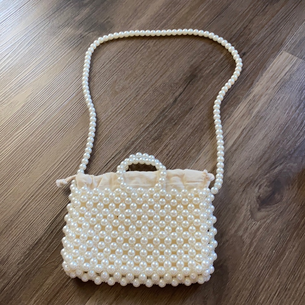 Zara beaded pearl bag crossbody